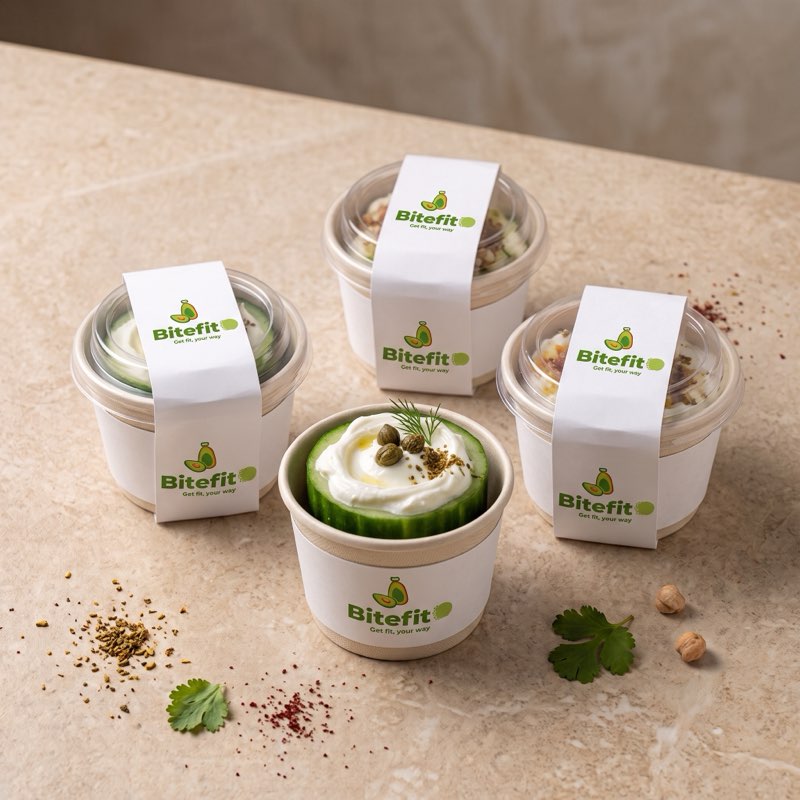 Cucumber Labneh Cups