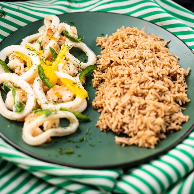 Sea Food with Rice